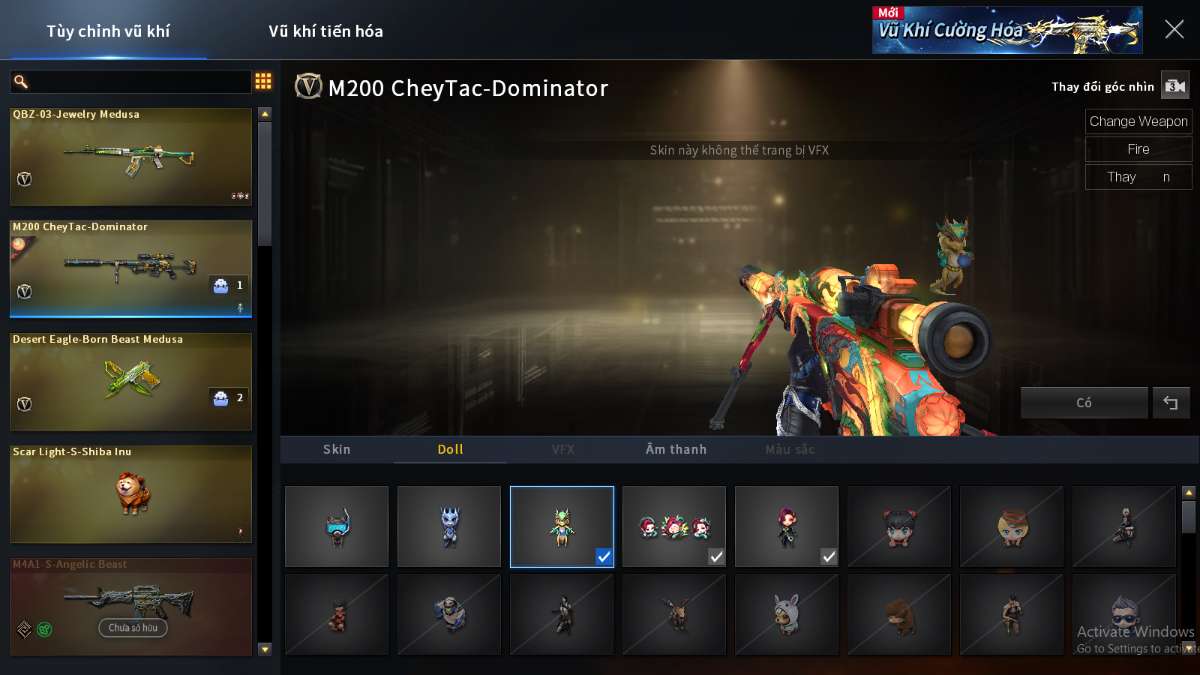 shop acc cf uy tin gia re